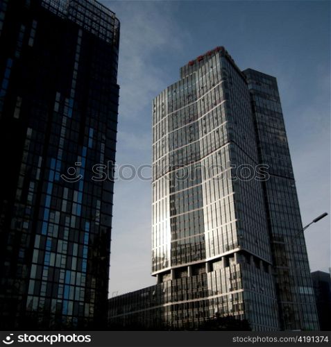 Low angle view of buildings in Beijing, China