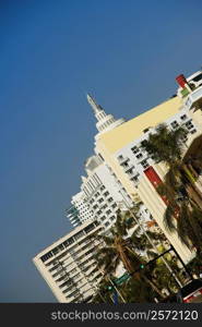 Low angle view of buildings, Miami, Florida, USA