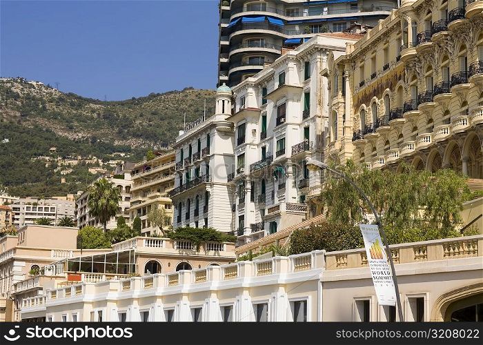 Low angle view of buildings, Monte Carlo, Monaco