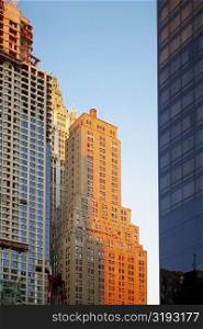 Low angle view of buildings, World Trade Center, Manhattan, New York City, New York State, USA
