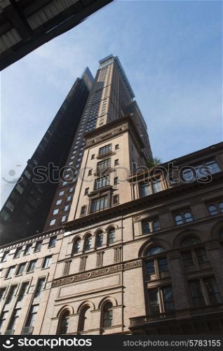Low angle view of Carnegie Hall, Midtown Manhattan, New York City, New York State, USA