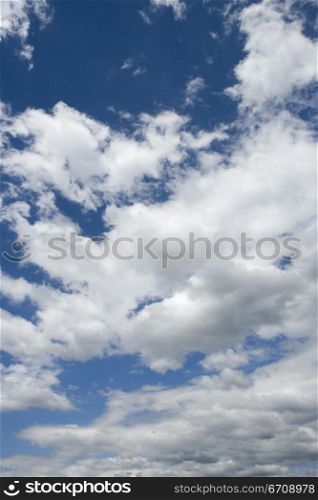 Low angle view of clouded sky
