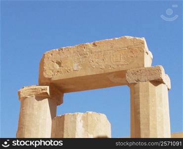 Low angle view of columns, Egypt