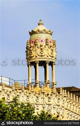 Low angle view of dome of a building, Barcelona, Spain