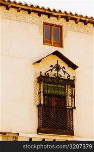 Low angle view of eaves of a building, Toledo, Spain