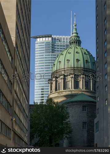 Low angle view of Mary Queen of the World Cathedral, Montreal, Quebec, Canada