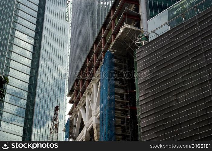 Low angle view of office buildings, Singapore