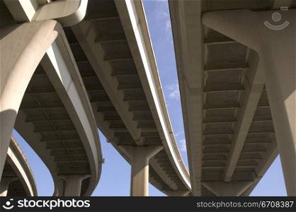 Low angle view of overpasses