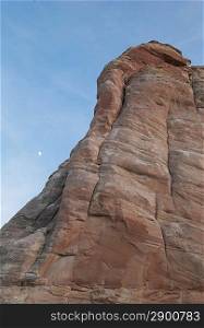 Low angle view of rock formations, Amangiri, Canyon Point, Hoodoo Trail, Utah, USA