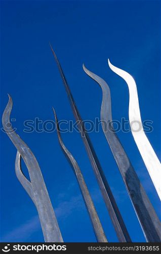 Low angle view of sculptures, Plant Park, University Of Tampa, Tampa, Florida, USA