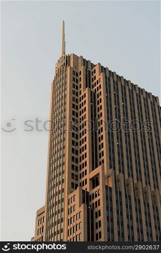 Low angle view of skyscraper, Cityfront Plaza, Chicago, Cook County, Illinois, USA