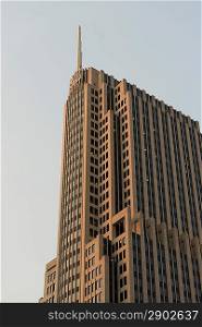 Low angle view of skyscraper, Cityfront Plaza, Chicago, Cook County, Illinois, USA