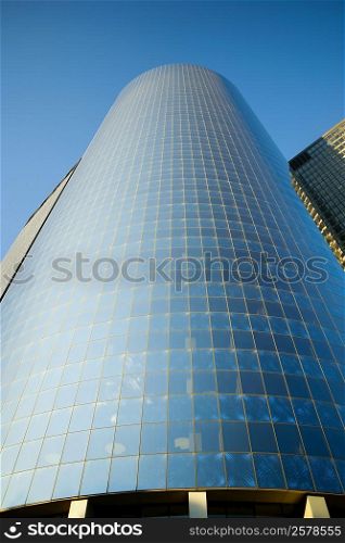 Low angle view of skyscrapers, New York City, New York State, USA