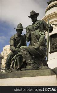 Low angle view of statue, San Francisco, California, USA