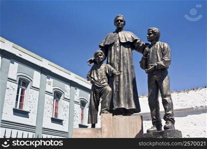 Low angle view of statues, San Juan Bosco, Arequipa, Peru