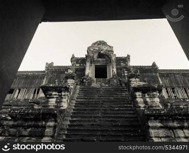 Low angle view of temple, Krong Siem Reap, Siem Reap, Cambodia