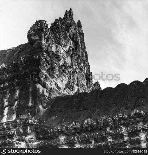 Low angle view of temple, Krong Siem Reap, Siem Reap, Cambodia
