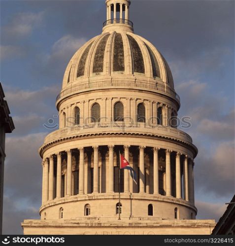 Low angle view of the capitol building, Havana, Cuba