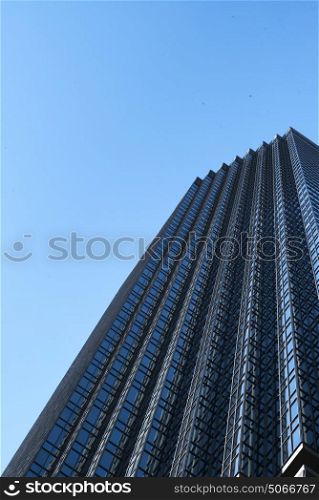 Low angle view of the IDS Center tower at Downtown Minneapolis, Hennepin County, Minnesota, USA
