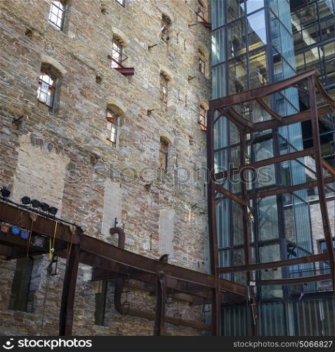 Low angle view of the Mill City Museum, Minneapolis, Hennepin County, Minnesota, USA