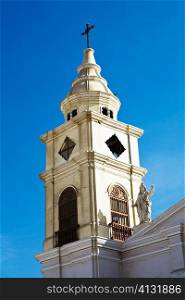 Low angle view of the tower of a church, Ica, Ica Region, Peru