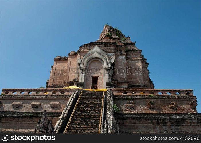 Low angle view of Wat Chedi Luang, Chiang Mai, Thailand