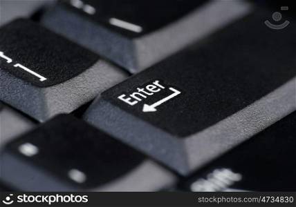 low key image of an enter key on keyboard