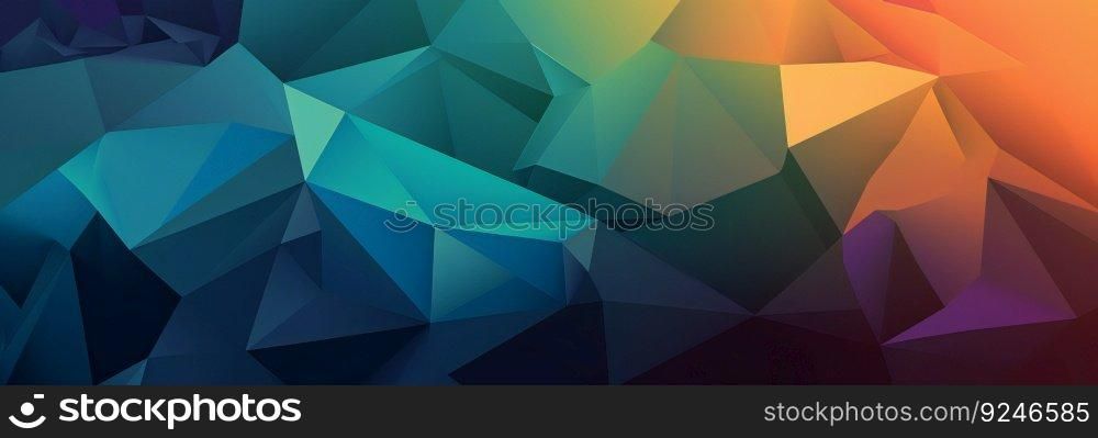 Low Poly background design, Colourful low poly pattern design. Generative ai art. Low Poly background design, Colourful low poly pattern design. Generative ai 