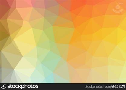Low poly - Colorful abstract geometric background with triangular polygons.
