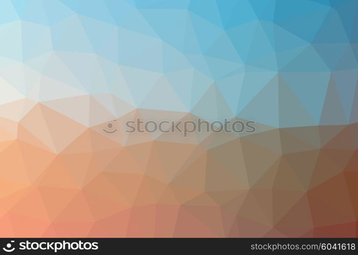 Low poly - Colorful abstract geometric background with triangular polygons.