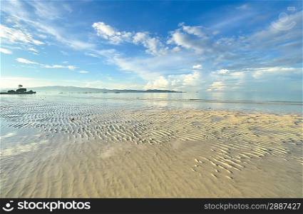 Low tide at Boracay beach, Philippines