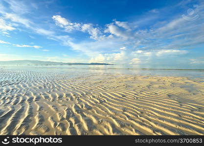 Low tide at Boracay beach, Philippines