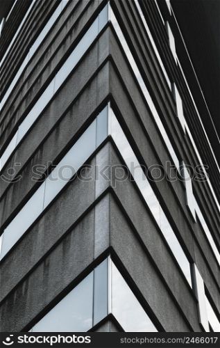 low view modern skyscrapers office buildings 2