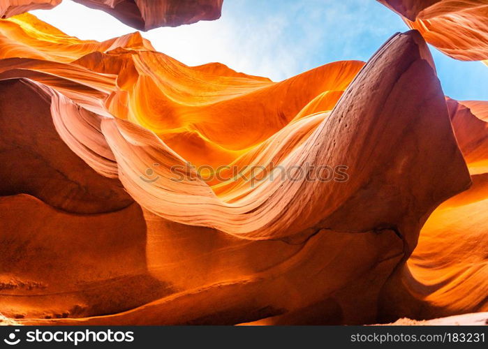 Lower Antelope Canyon in the Navajo Reservation near Page, Arizona USA