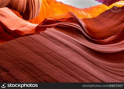 Lower Antelope Canyon. Lower Antelope Canyon in the Navajo Reservation near Page, Arizona USA