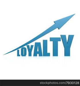 Loyalty blue arrow