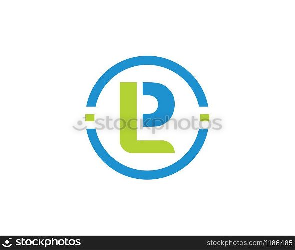lp letter logo business vector template