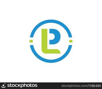lp letter logo business vector template