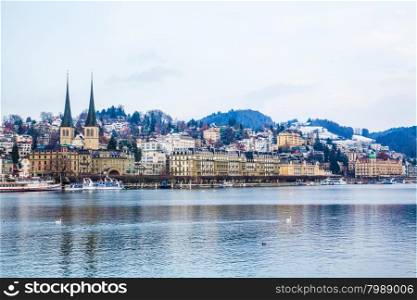 Lucerne cityscape, Switzerland.