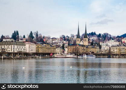 Lucerne cityscape, Switzerland.