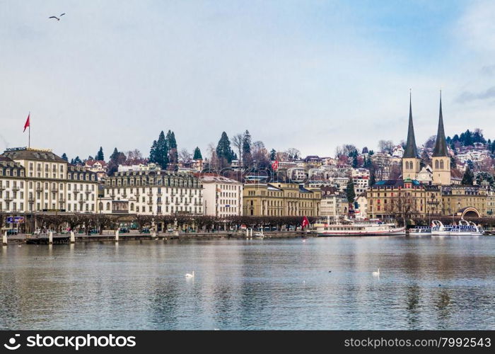 Lucerne cityscape, Switzerland.