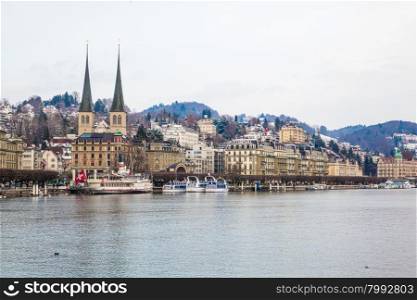 Lucerne cityscape, Switzerland.
