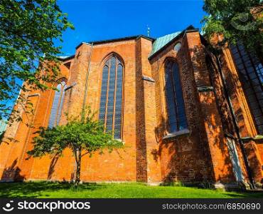Luebecker Dom in Luebeck hdr. Luebecker Dom cathedral church in Luebeck, Germany, hdr