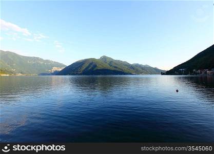 lugano lake landscape