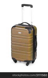 Luggage concept with case on the white