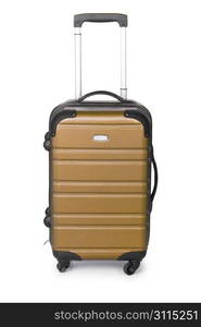 Luggage concept with case on the white