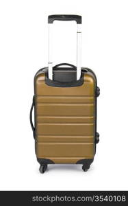 Luggage concept with case on the white