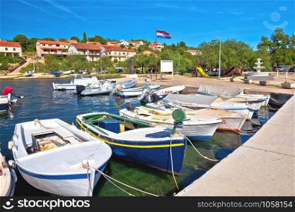 Luka on Dugi Otok island harbor and waterfront view, Dalmatia region of Croatia