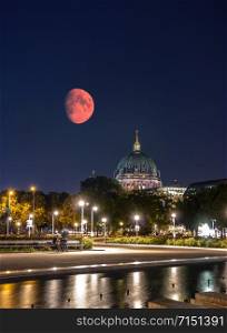 lunar eclipse in capital city of Germiny
