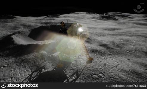 lunar landing mission on the Moon
